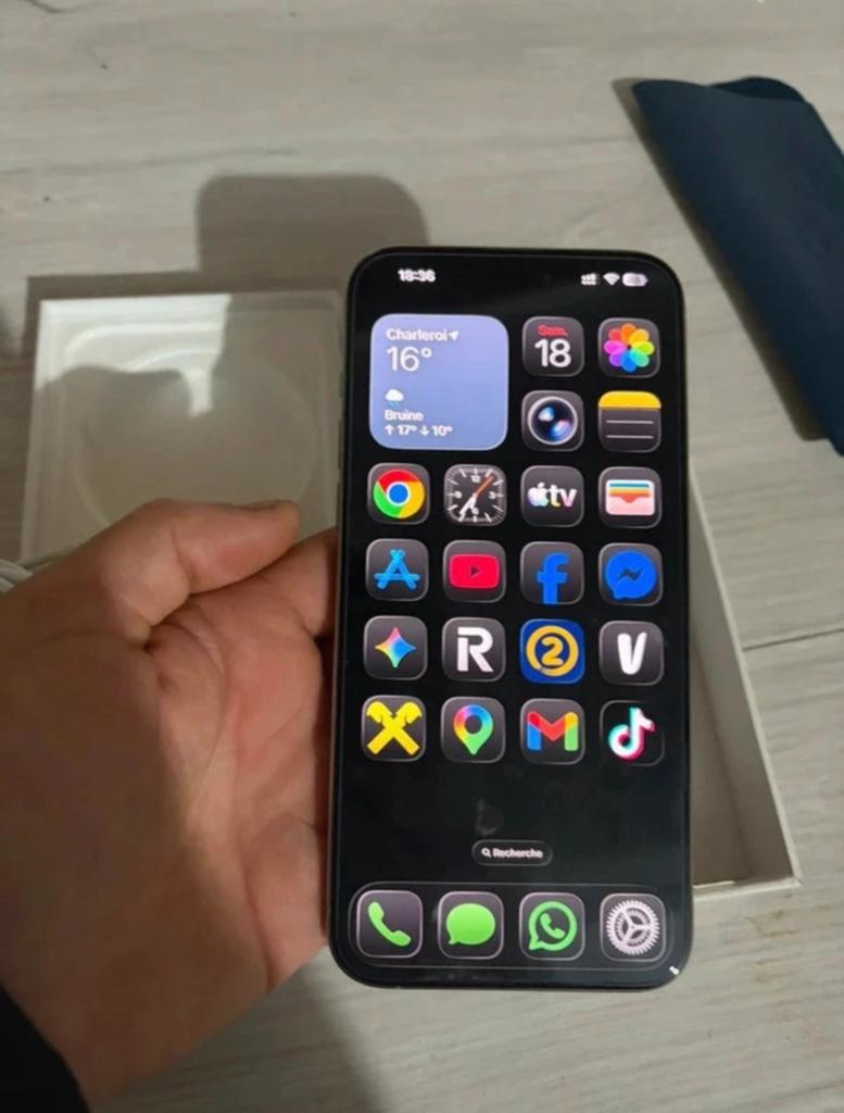 iPhone 15 Pro Max - 256 Go Titane Naturel État Exceptionnel, Télécoms, Téléphonie mobile | Apple iPhone, Enlèvement ou Envoi, Comme neuf