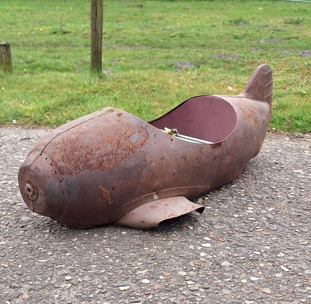 Stoer vliegtuig decoratie voor mancave, tuin, terras, enz.., Antiek en Kunst, Ophalen