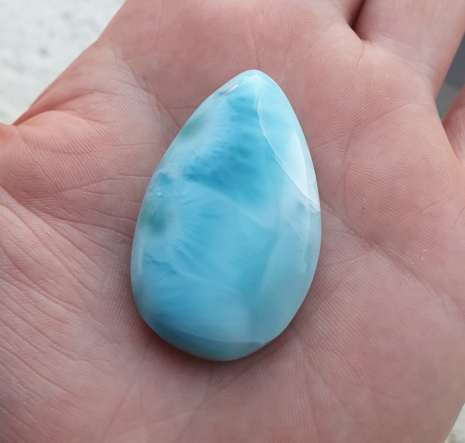 Larimar palmsteen, Ophalen of Verzenden