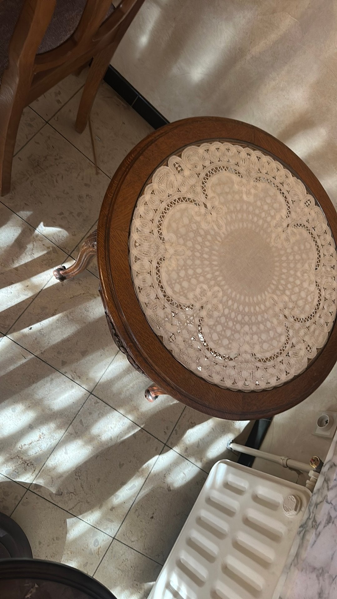 Bijzettafel, Ophalen, Zo goed als nieuw, Glas