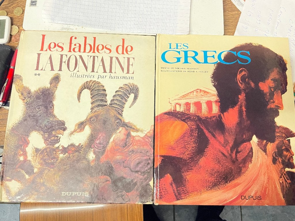 les grecs les fables de la fontaine haussman et follet, Livres, Envoi, Utilisé
