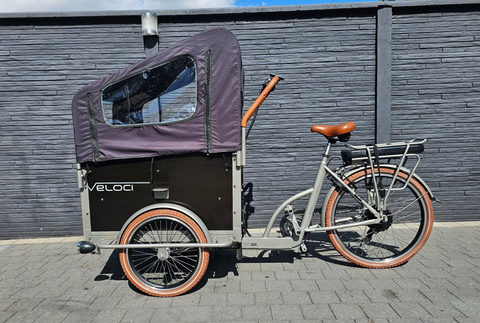 Elektrische bakfiets Veloci in heel goede staat, Enlèvement
