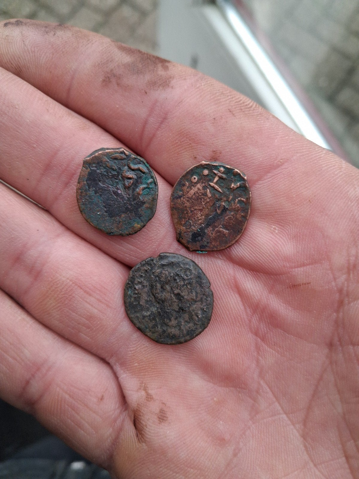 oude munten, diverse,  set van 3, Ophalen of Verzenden, Setje