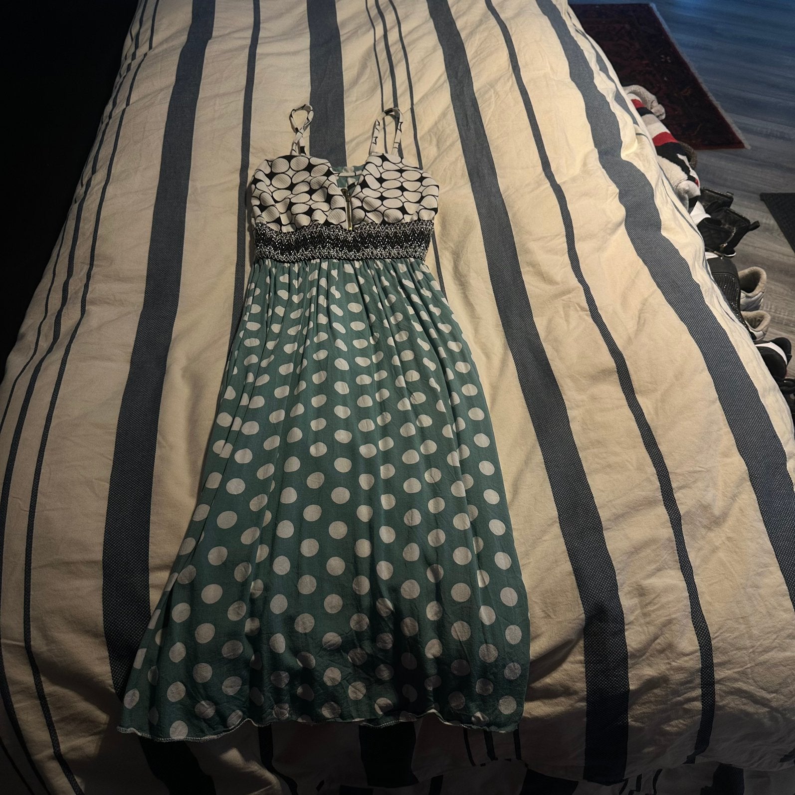 Belle robe cintrée pour femme à motif à pois taille M, Enlèvement ou Envoi, Comme neuf, Taille 38/40 (M)