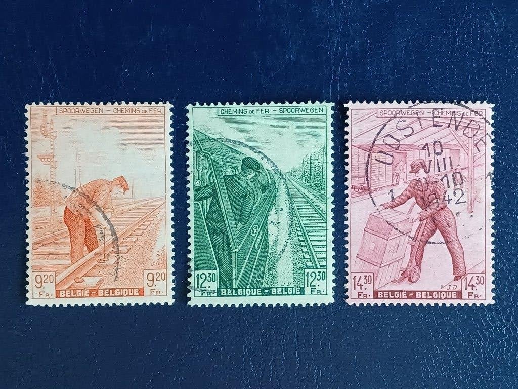 Postzegels Belgie, Postzegels en Munten, Ophalen of Verzenden, Gestempeld, Treinen, Gestempeld
