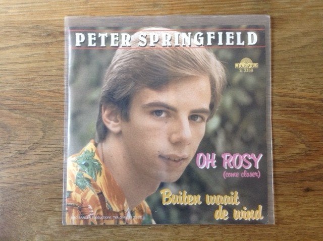 single peter springfield, Cd's en Dvd's, Vinyl Singles, 7 inch, Ophalen of Verzenden, Beschermende buitenhoes, Nederlandstalig