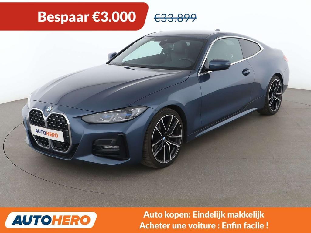 BMW 4 Serie 420 420i M Sport (bj 2023, automaat), Achterwielaandrijving, Gebruikt, 149 g/km, Blauw