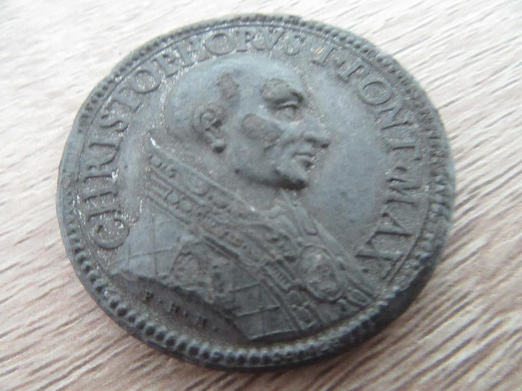 medaille antiek christophorvs pont max, Ophalen