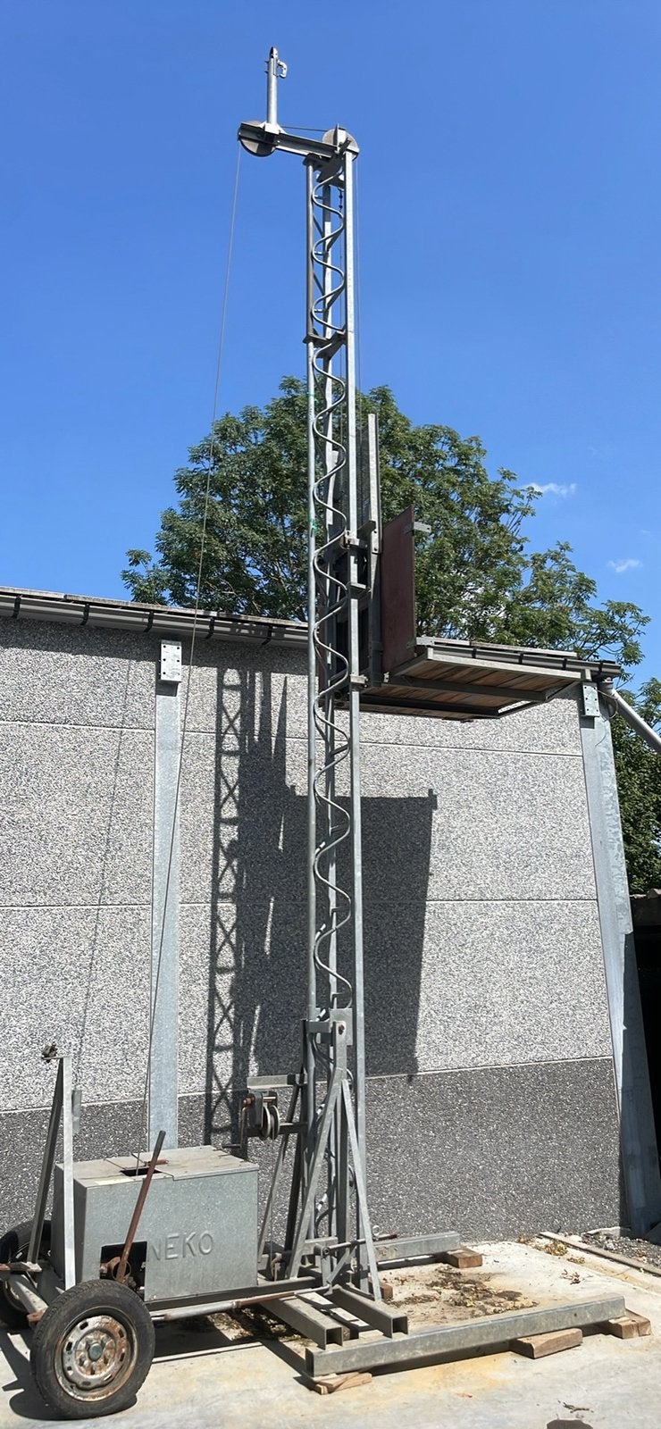 Monte charge tractable 8m, Doe-het-zelf en Bouw, Bouwliften, Ophalen, Gebruikt