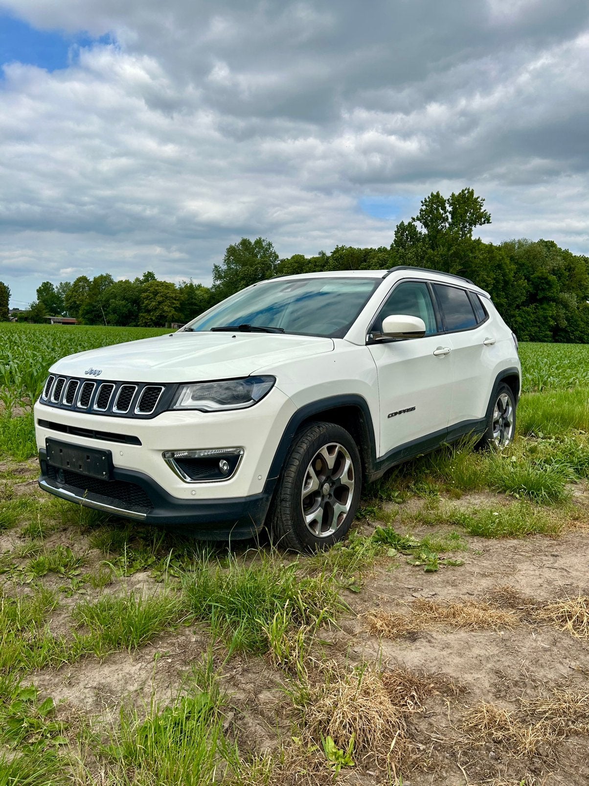 Jeep compass, Auto's, Jeep, Voorwielaandrijving, Leder en Stof, Wit, Compass