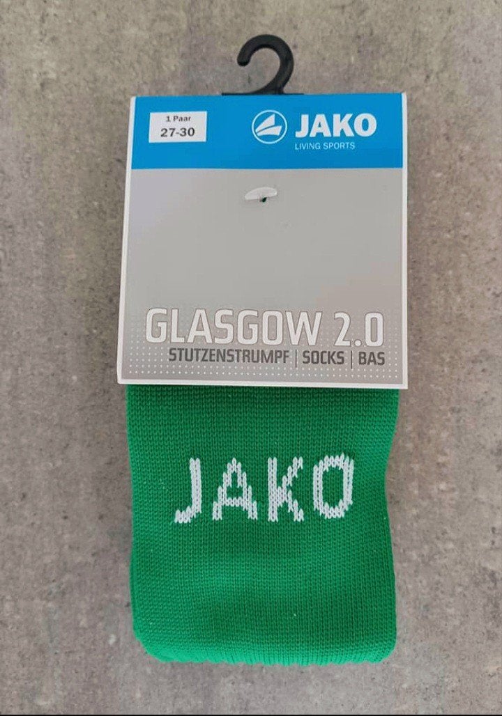 Voetbalkousen Jako sportgroen Glasgow 2.0  maat 27-30 NIEUW, Ophalen, Jako, Jongen of Meisje, Nieuw