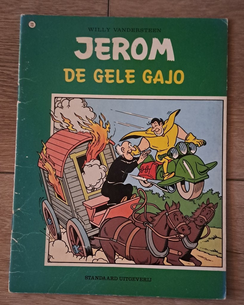73 - Jerom - De Gele Gajo, Gelezen, Willy Vandersteen, Eén stripboek, Ophalen of Verzenden
