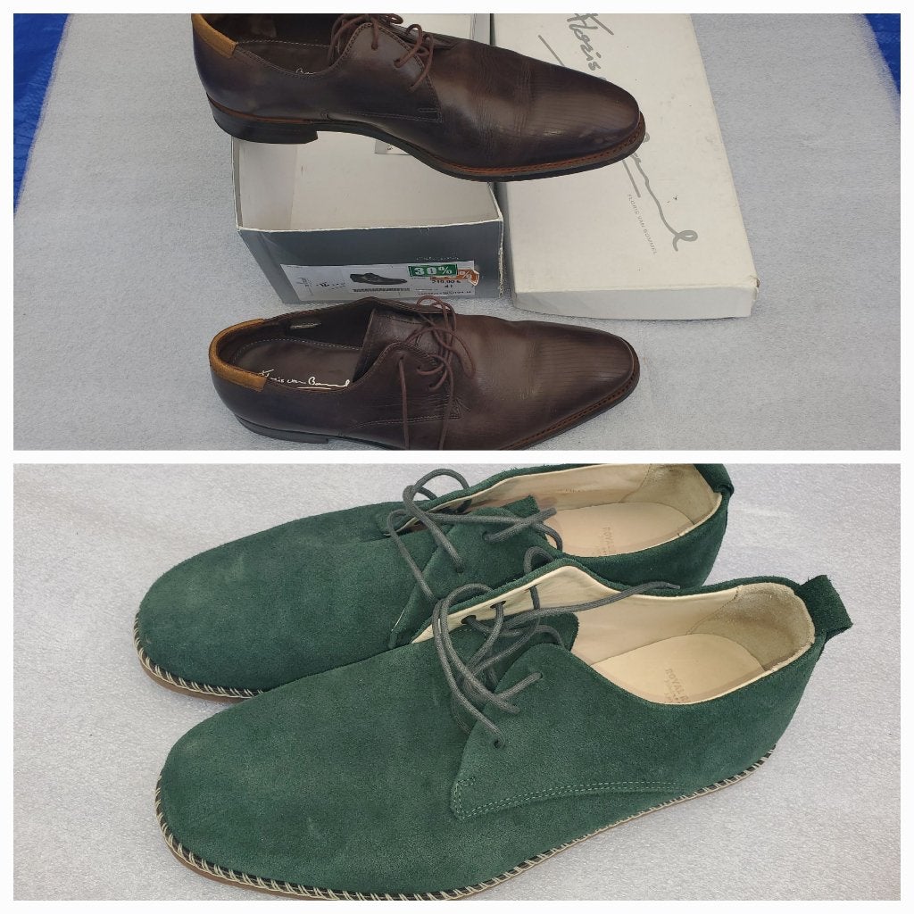 2 paar heren schoenen van duur merk., Kleding | Heren, Schoenen, Ophalen, Bruin, Gedragen, Veterschoenen