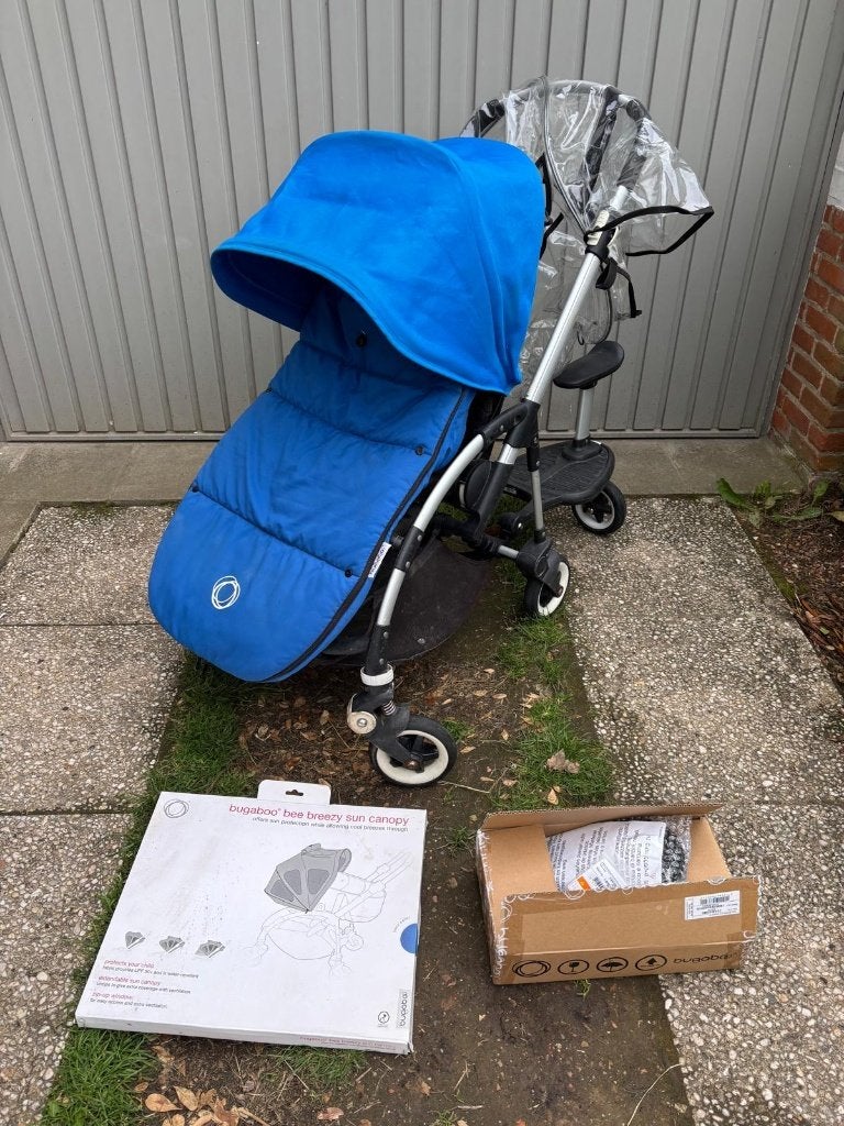 poussette Bugaboo Bee 3, Enfants & Bébés, Buggys, Utilisé, Autres marques, Protection de pluie, Dossier réglable, Couverture pieds