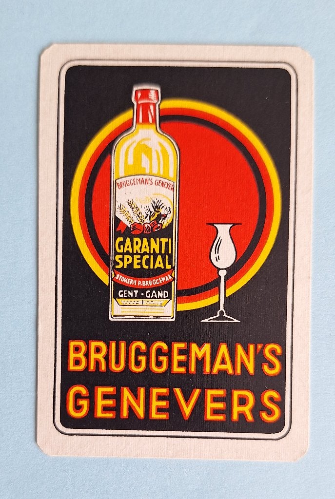 Speelkaart Bruggeman genevers 1_Gent_zwart rood_293, Ophalen of Verzenden, Gebruikt, Speelkaart(en)