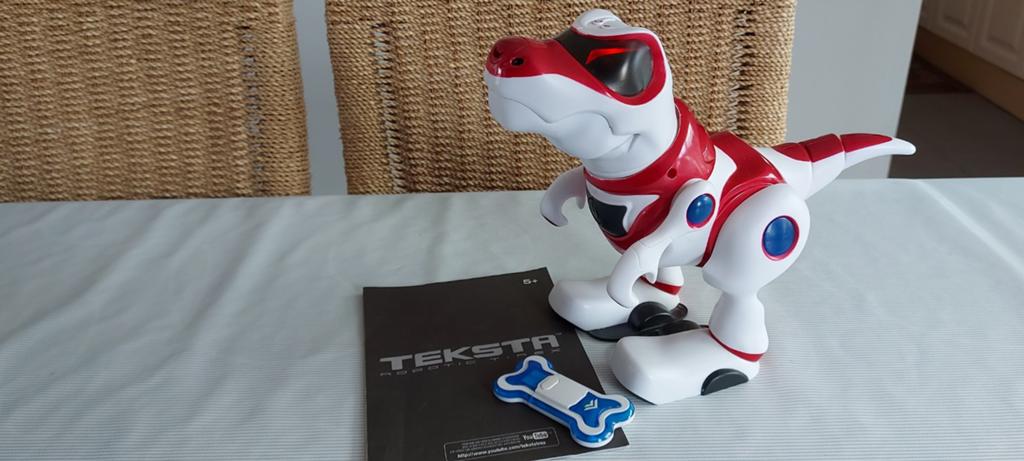 Robot Dino Teksta 5+, à peine utilisé. Nouveau prix 48€., Enlèvement ou Envoi, Comme neuf