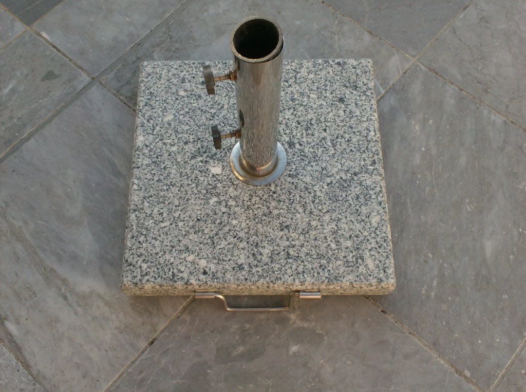parasolvoet 40 x 40cm met handvat en wieltjes, Tuin en Terras, Ophalen, Gebruikt, Parasolvoet