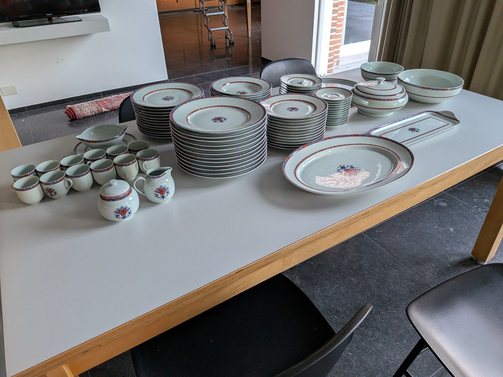 servies Limoges Jumièges, Ophalen