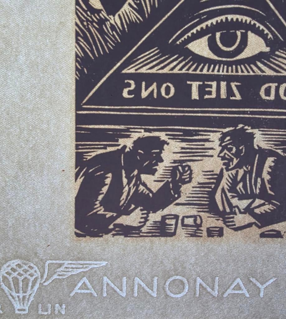 Frans Masereel houtsnede, Antiek en Kunst, Ophalen of Verzenden, Houtsnede, Gesigneerd