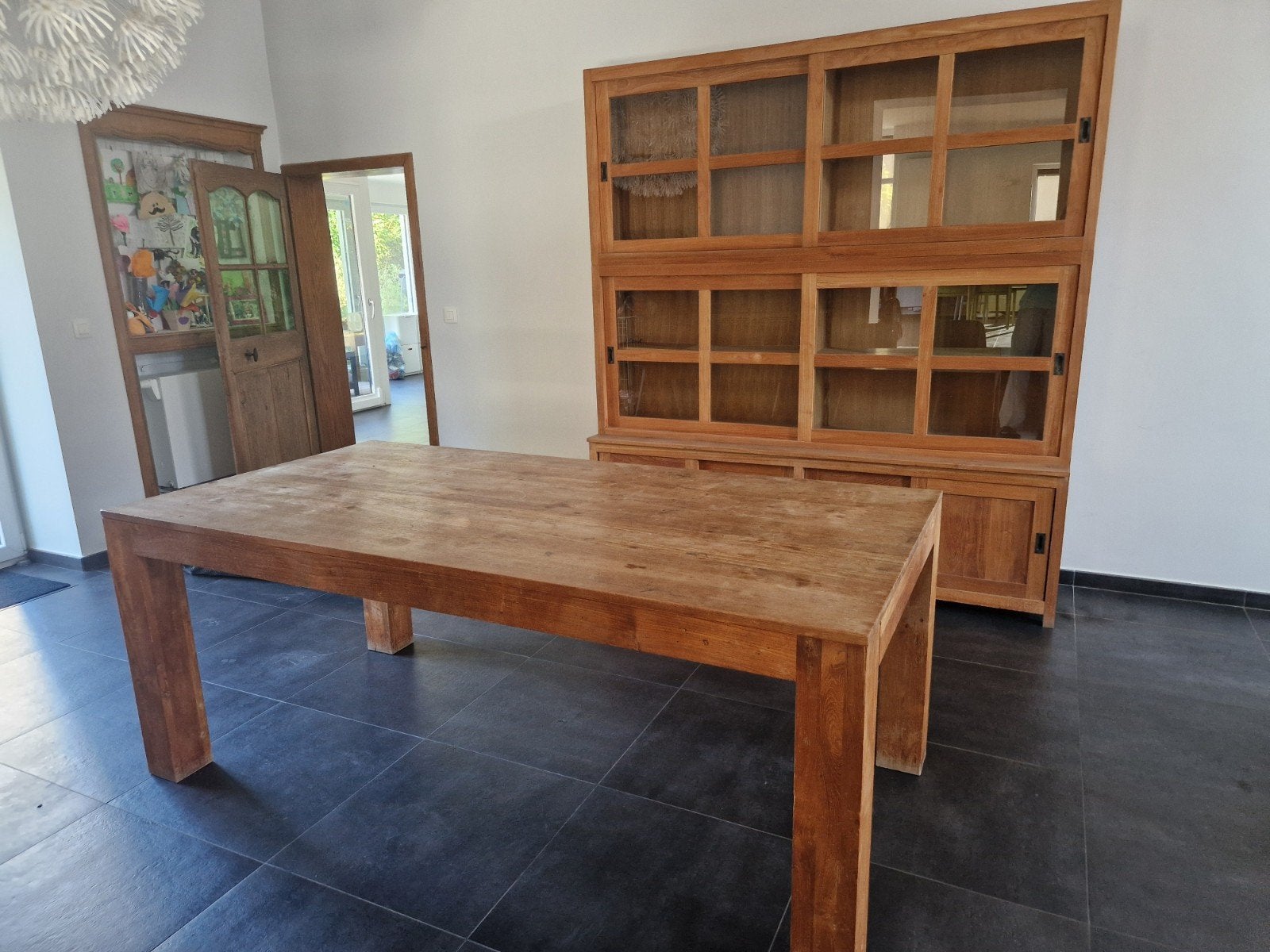 table en teck, Maison & Meubles, Enlèvement, Teck