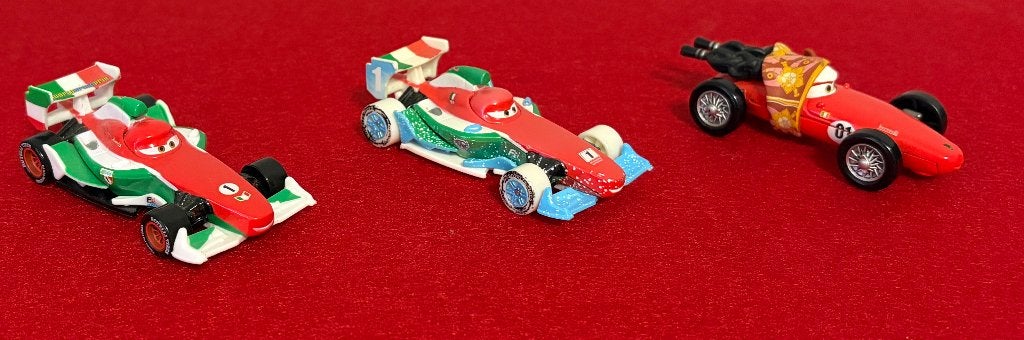 DISNEY CARS Francesco Bernoulli-serie Die-Cast 1:55, Ophalen of Verzenden, Zo goed als nieuw, Auto