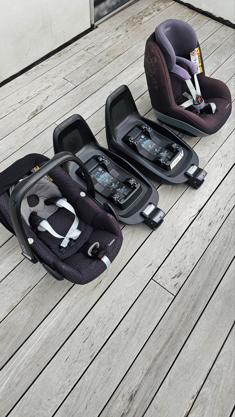 MAXI COSI 2 SIEGES BEBE & ENFANT + 2 FIXATIONS ISOFIX 2 WAY, Enlèvement, Isofix
