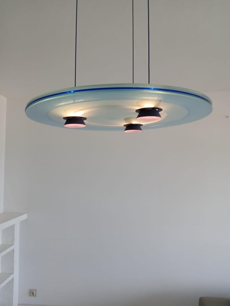 design hanglamp arteluce, Ophalen, Gebruikt, Glas, Minder dan 50 cm