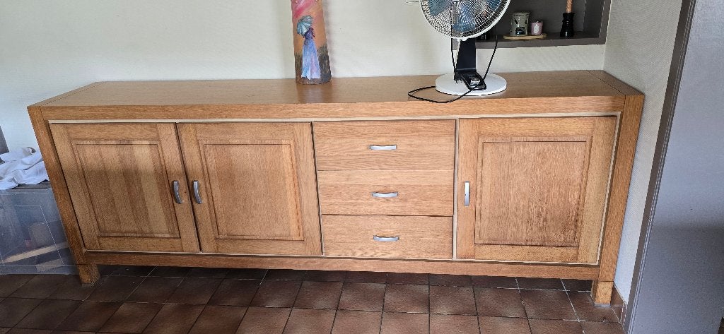 Buffet chêne clair, Maison & Meubles, 25 à 50 cm, 200 cm ou plus, Moins de 100 cm, Enlèvement