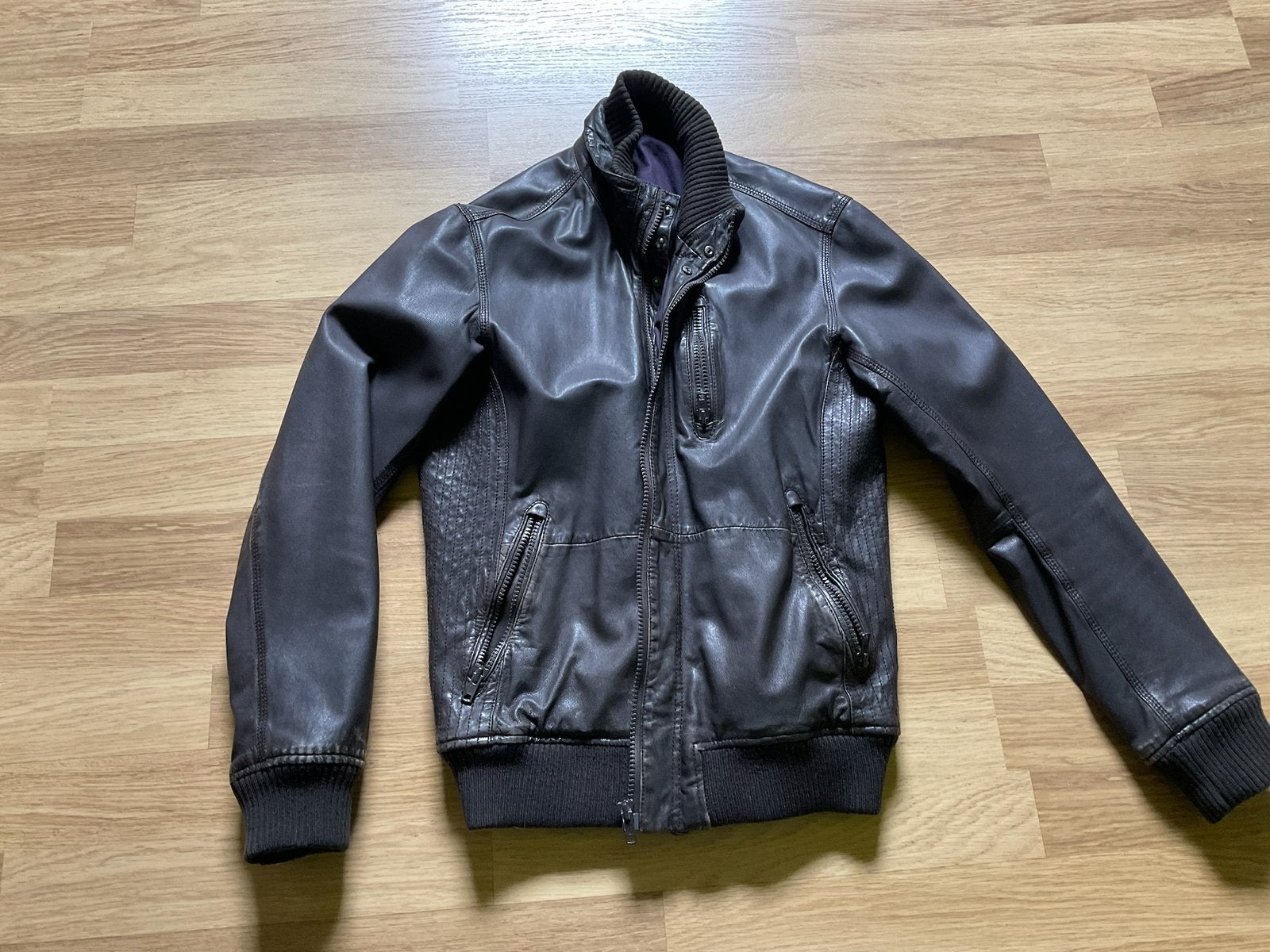 Leren jas Ted Baker, Vêtements | Hommes, Vestes | Été, Enlèvement, Comme neuf, Taille 52/54 (L)