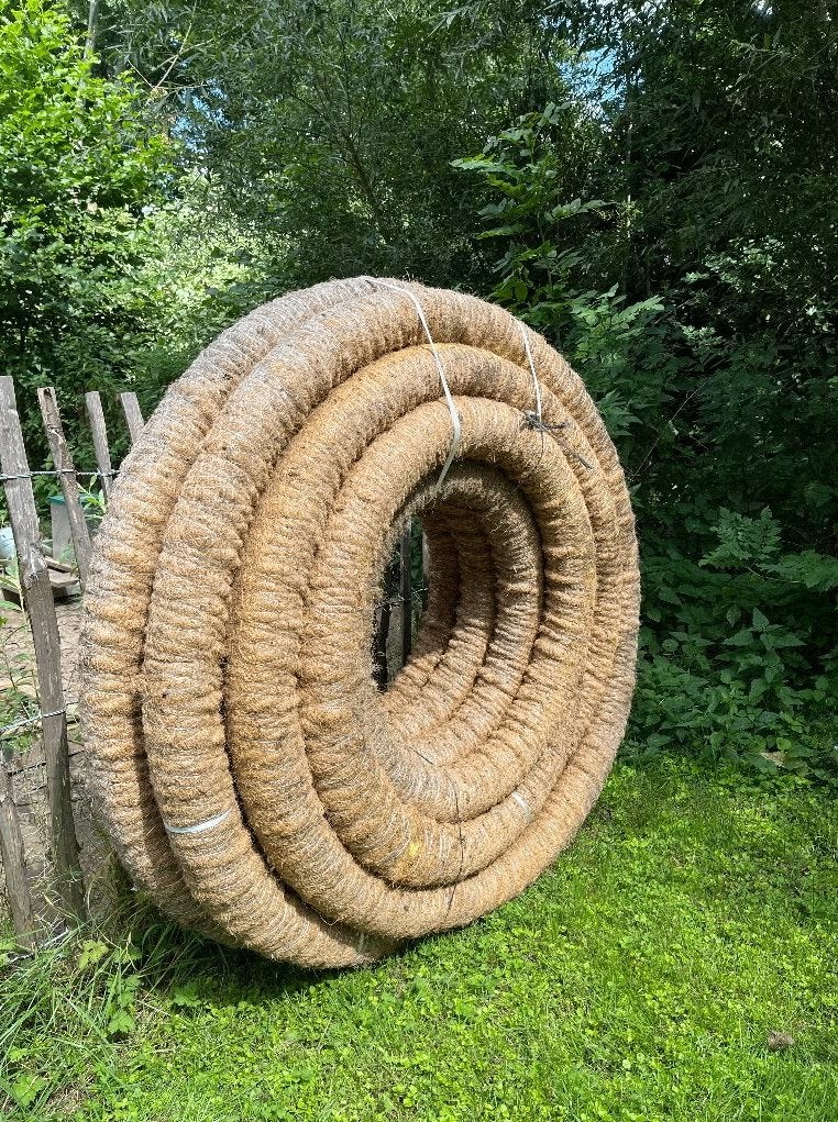 Tuyau drain flexible coco 100mm 40M, Bricolage & Construction, Tuyaux & Évacuations, Neuf, Enlèvement, Évacuation, 6 mètres ou plus