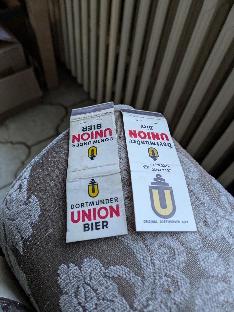 Dortmunder union bier, Verzamelen, Ophalen of Verzenden, Gebruikt, Luciferdoosjes of -merken