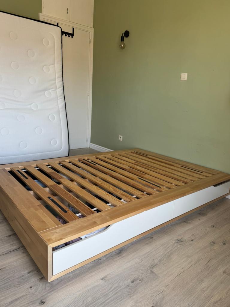 IKEA bedframe MANDAL, Enlèvement, Comme neuf, 140 cm