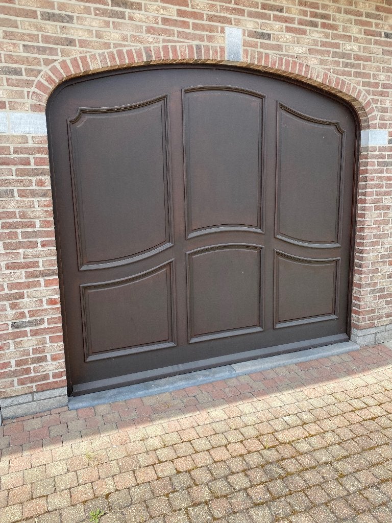 Garagepoort, Ophalen, Gebruikt, Hout, Garagedeur