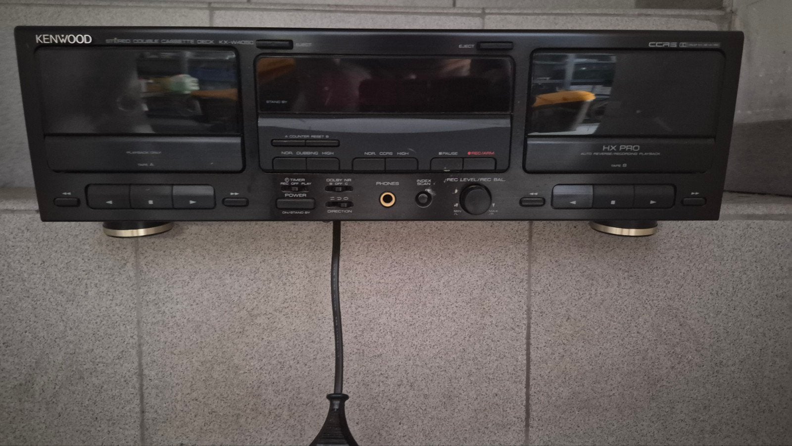 Dubbel cassettedeck Kenwood, Enlèvement, Double, Kenwood