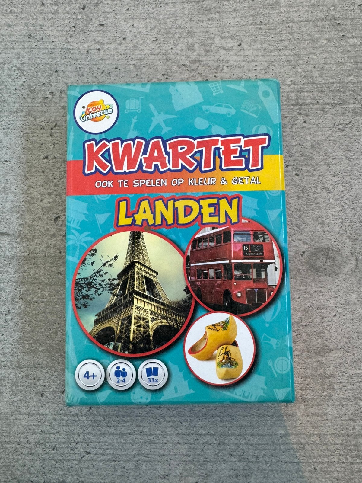 Kwartet over landen (COMPLEET), Trois ou quatre joueurs, Enlèvement, Utilisé