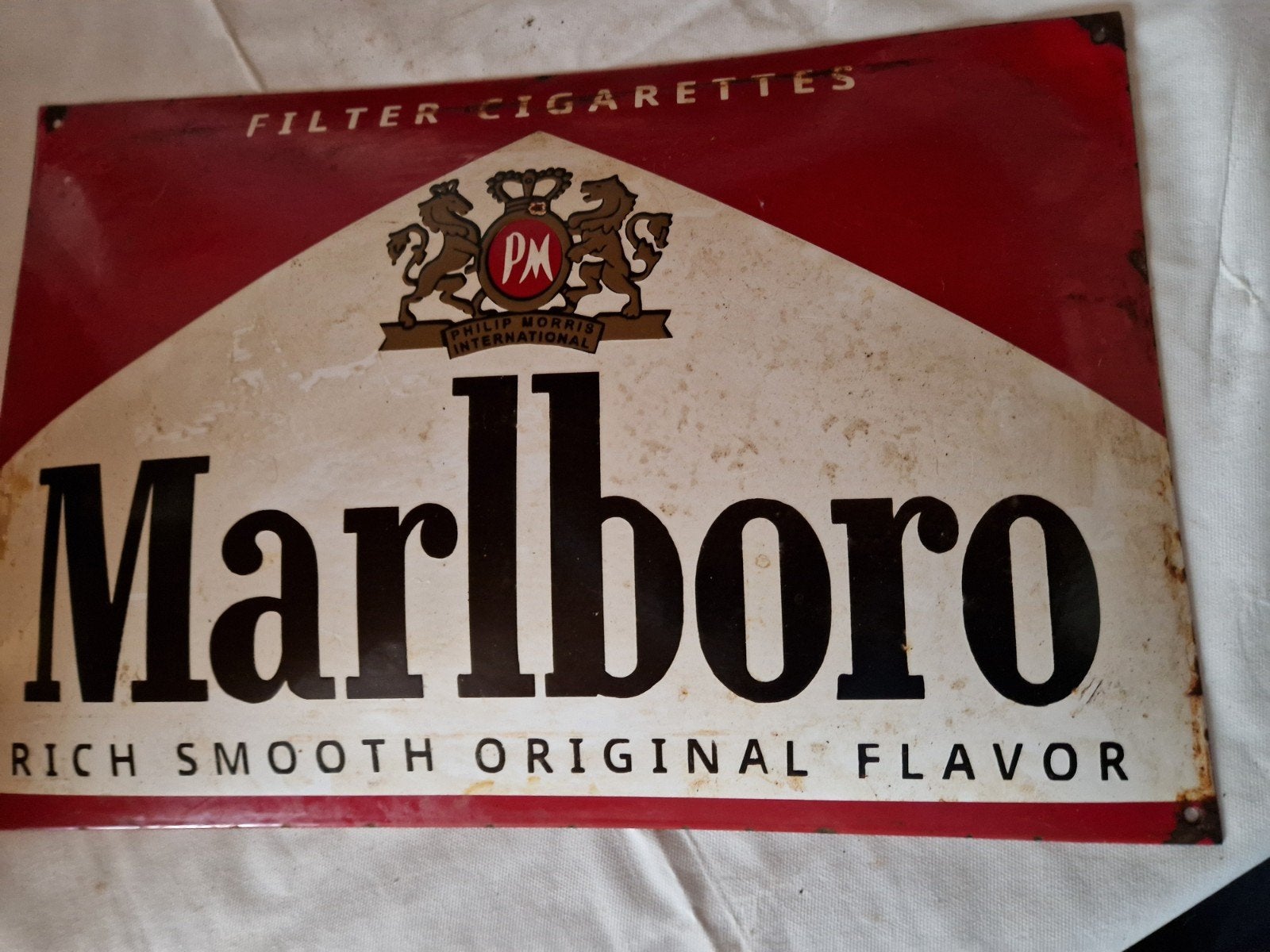 Emaille bord Marlboro 60 cm op 40 cm, Collections, Enlèvement