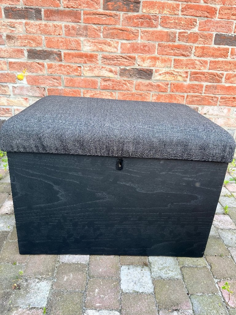 Banc coffre de rangement style vintage industriel, 50 à 100 cm, Comme neuf, Enlèvement, 50 à 75 cm