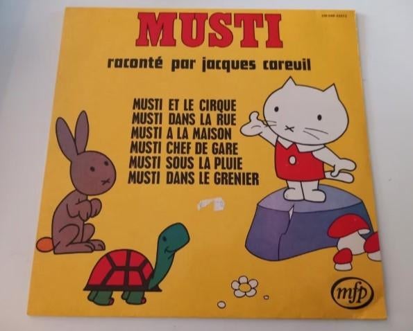Vinyl LP Musti Jacques Careuil Verhaaltjes Peuters Kinderen, Ophalen of Verzenden, Verhaal of Sprookje