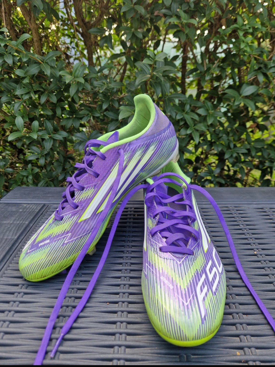 Adidas F50 paars-groen maat 44 EU, Enlèvement, Comme neuf, Chaussures