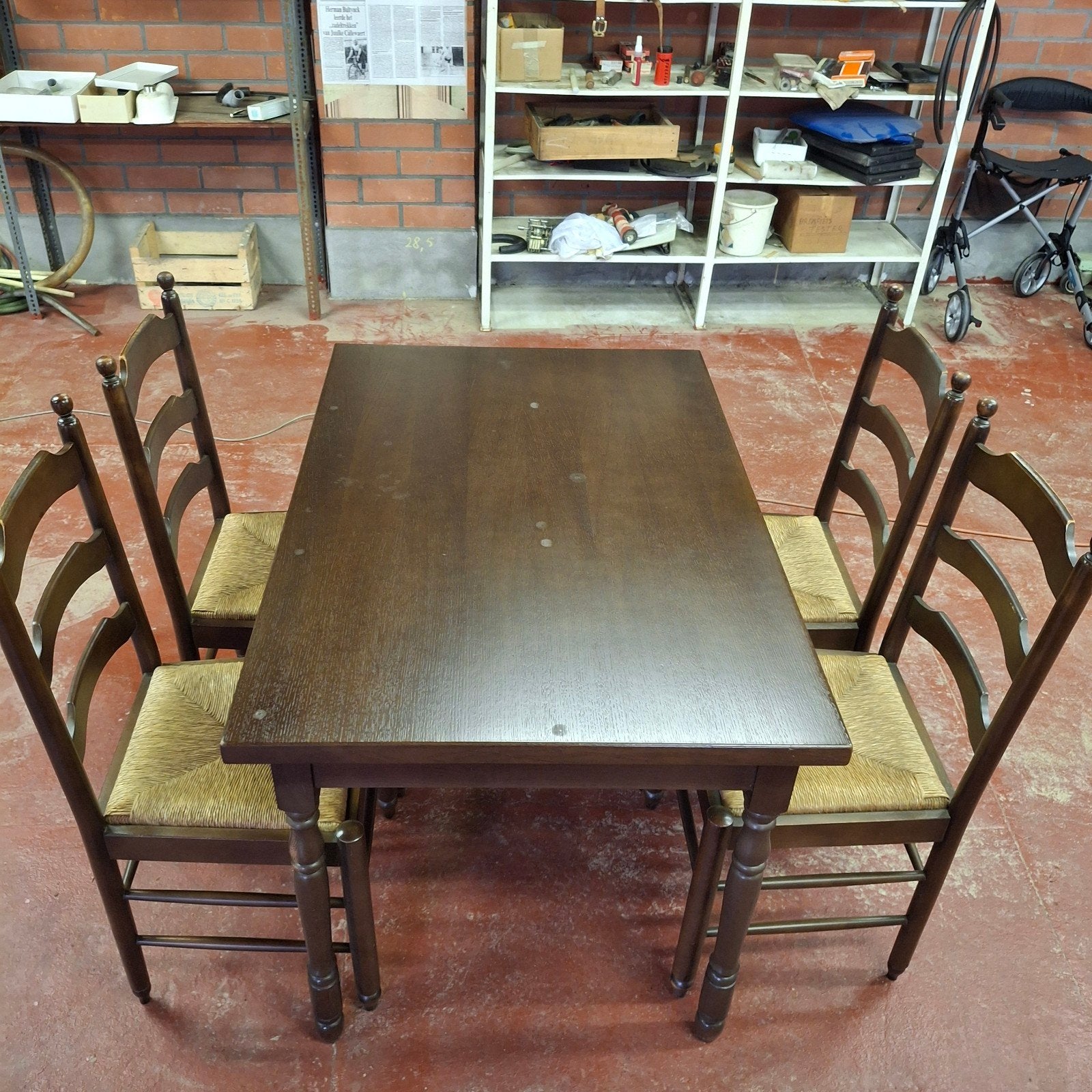 keukentafel, Ophalen
