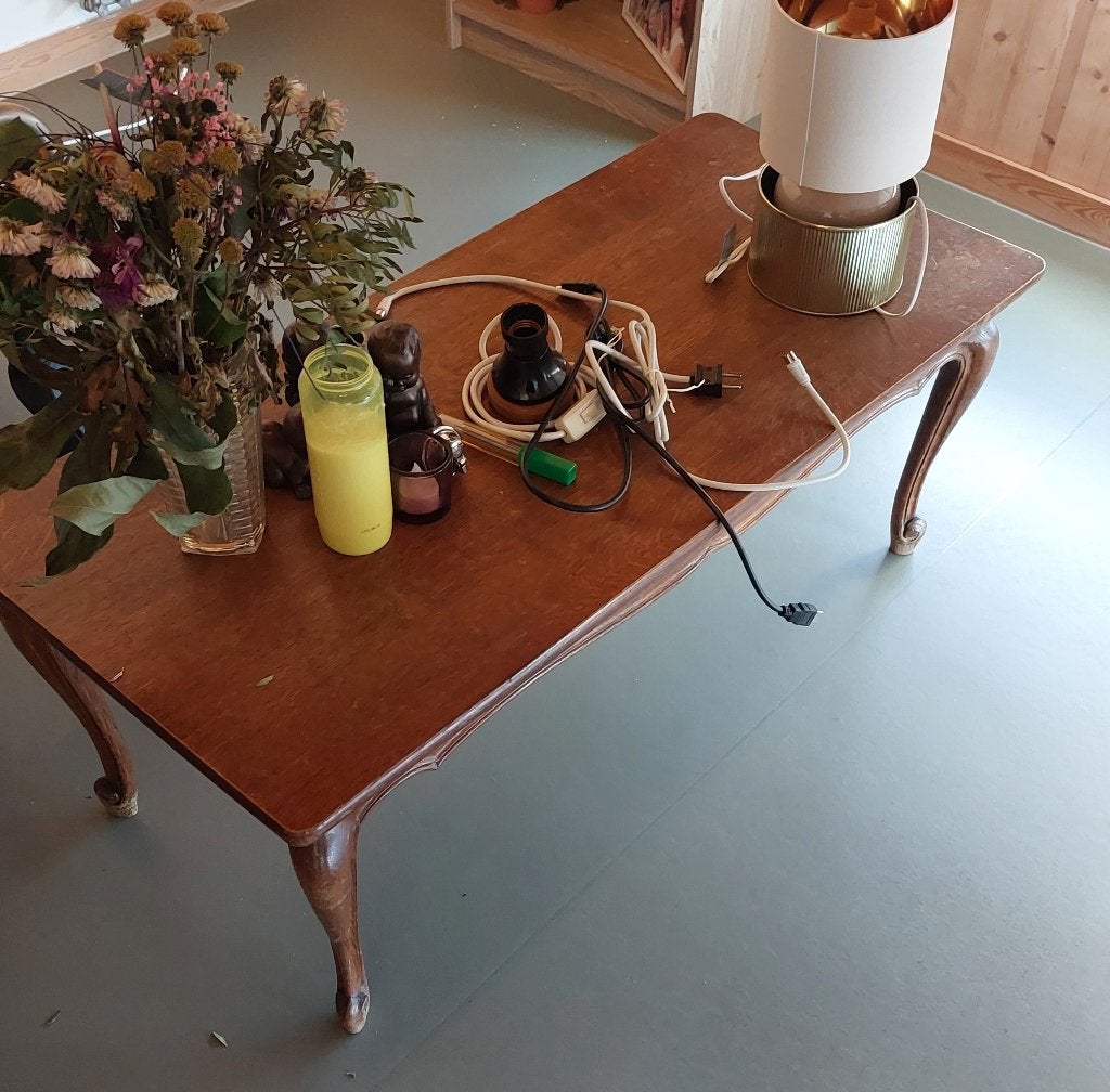 Salontafel -  50 jaar oud, Ophalen, Gebruikt, Rechthoekig, Overige houtsoorten