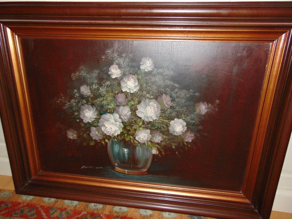 Schilderij Robert Cox 86 x 113 cm, Antiek en Kunst, Doek, Gesigneerd, Olieverf, Klassiek