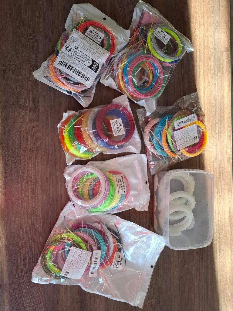 Draden voor een 3D pen, Ophalen