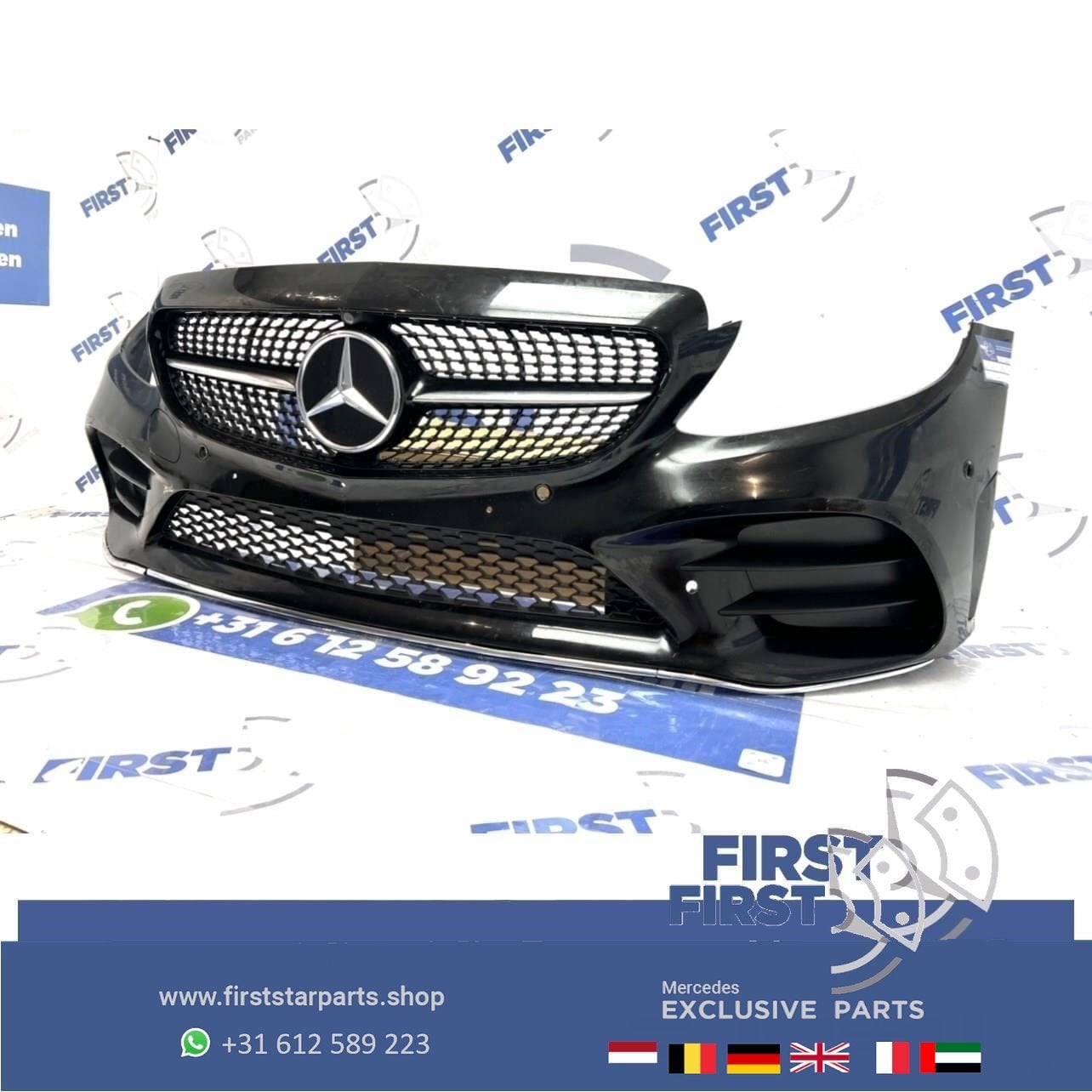 W205 FACELIFT AMG VOORBUMPER + PANAMERICANA GRIL 2019 Merced