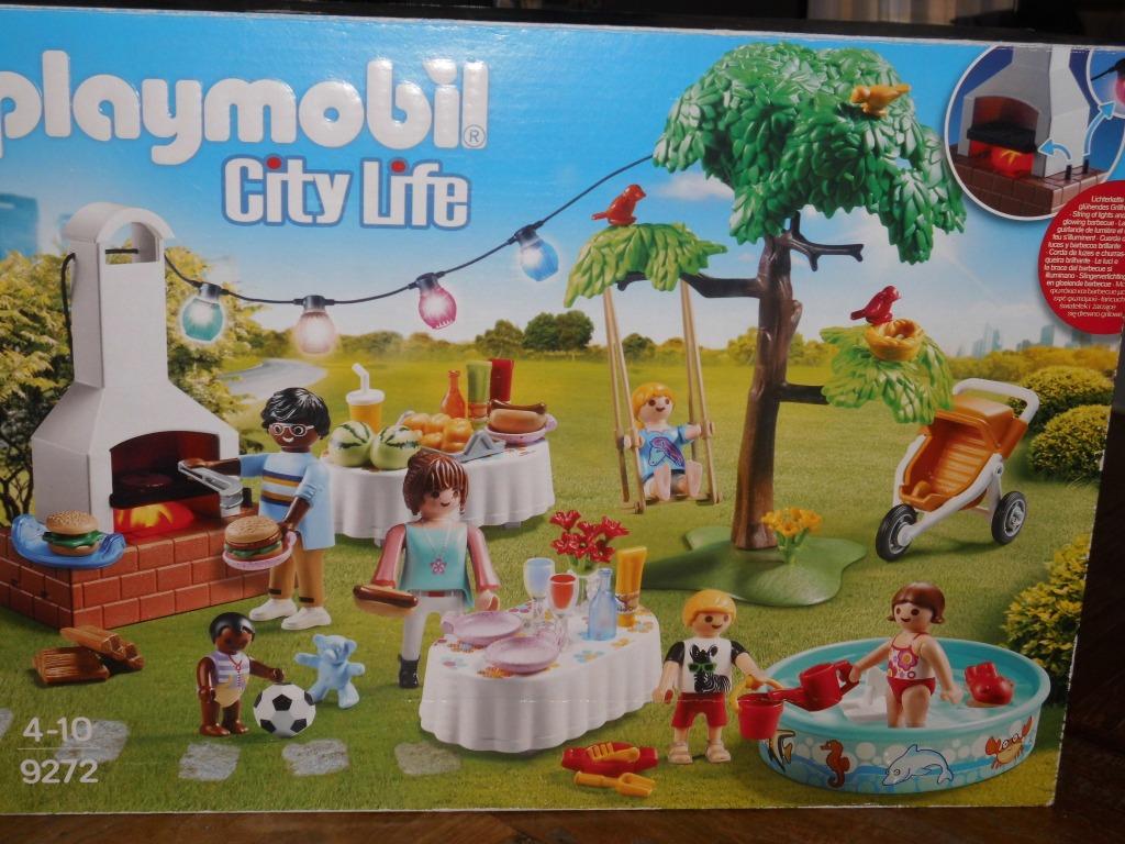 playmobil  barbecue , tuinfeest in doos, Kinderen en Baby's, Speelgoed | Playmobil, Ophalen of Verzenden, Gebruikt