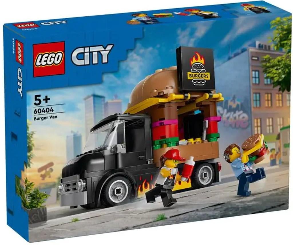 Lego 60404 City de hamburgertruck, Ophalen of Verzenden, Nieuw, Complete set, Lego