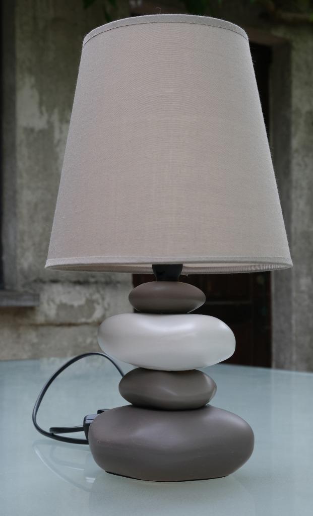 Lampe de table galets, Enlèvement, Comme neuf, Synthétique
