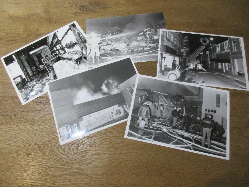 LOT 5 PERSFOTO'S 13x18 BRAND INTERVENTIE BRANDWEER, Ophalen of Verzenden, Zo goed als nieuw, Overige onderwerpen, Foto