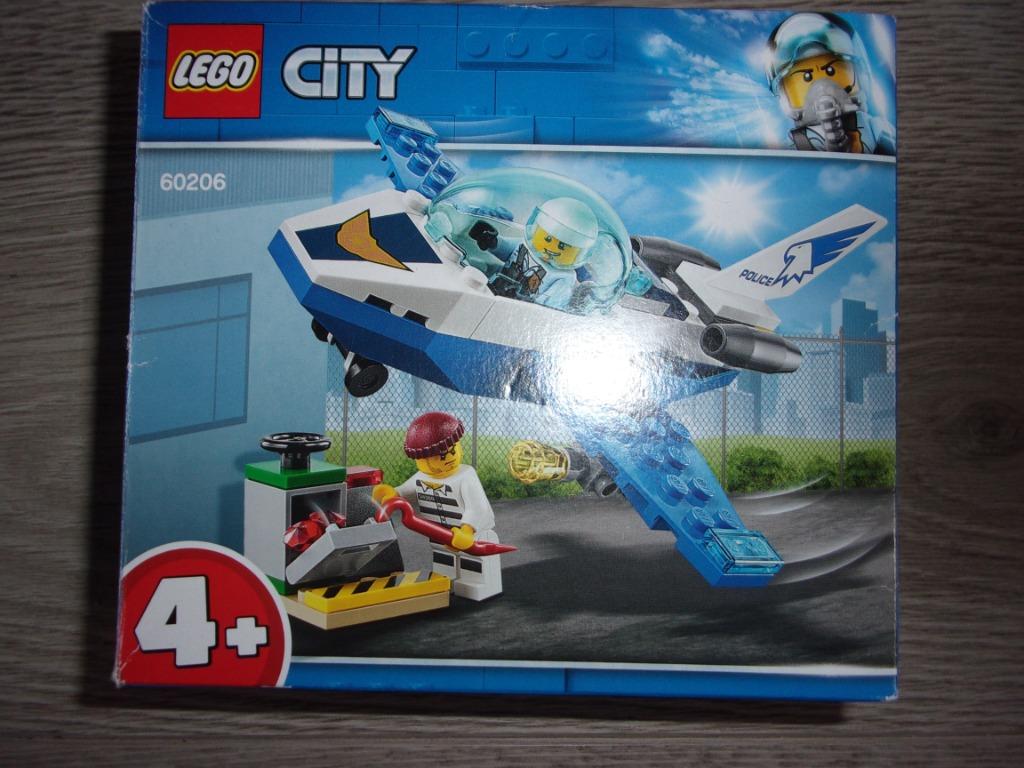 LEGO CITY. vliegtuigpatrouille (60206), Ophalen of Verzenden, Zo goed als nieuw, Complete set, Lego