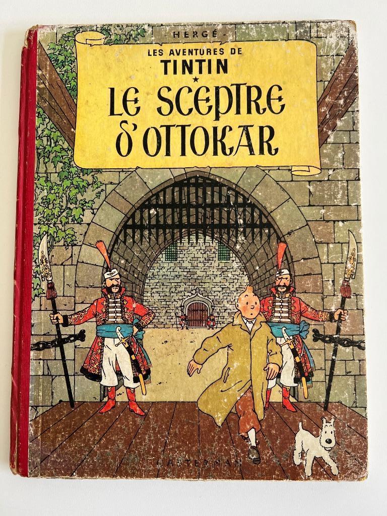 BD Tintin et le sceptre d'Ottokar - 1955, Livres, Enlèvement ou Envoi, Une BD, Utilisé, Hergé